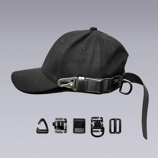 Ghost Shell Functional Cap - quick disassembly design - Ghost Shell Functional Cap with Adjustable Buckles - View 2