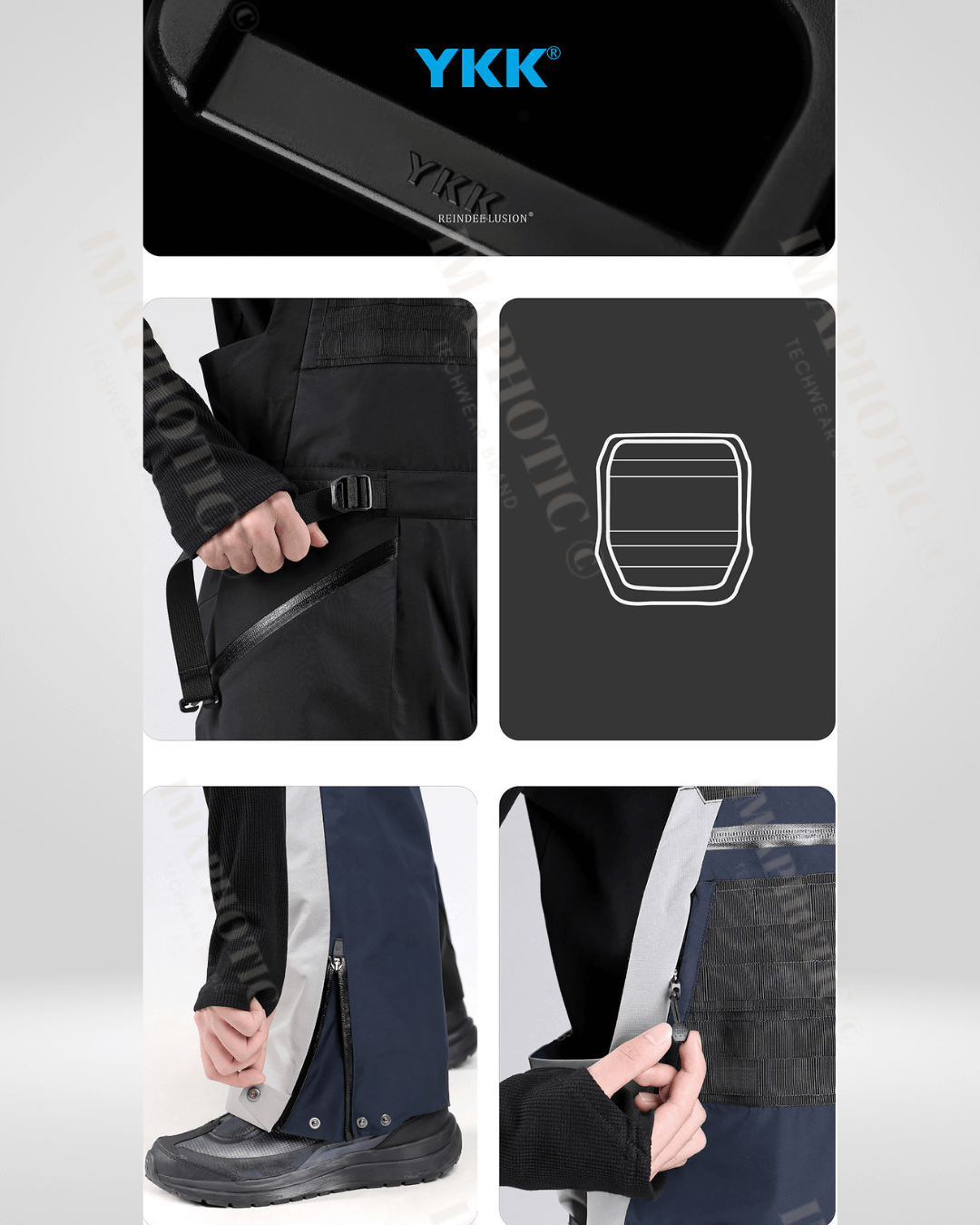 Reindee Lusion Waterproof Overalls - durable waterproof overalls - Reindee Lusion Waterproof Overalls for Outdoor Activities - View 9