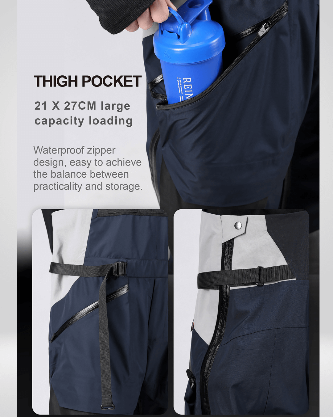 Reindee Lusion Waterproof Overalls -  outdoor gear - Reindee Lusion Waterproof Overalls for Outdoor Activities - View 12