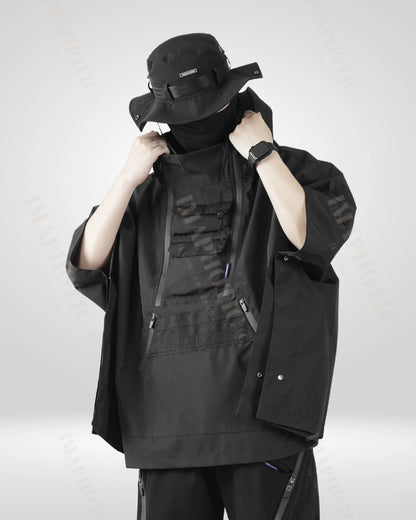 Tactical Rain Poncho - waterproof breathable poncho - Versatile Tactical Rain Poncho for Unpredictable Weather - View 2